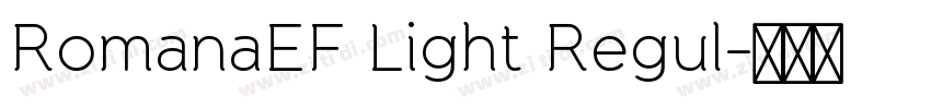 RomanaEF Light Regul字体转换